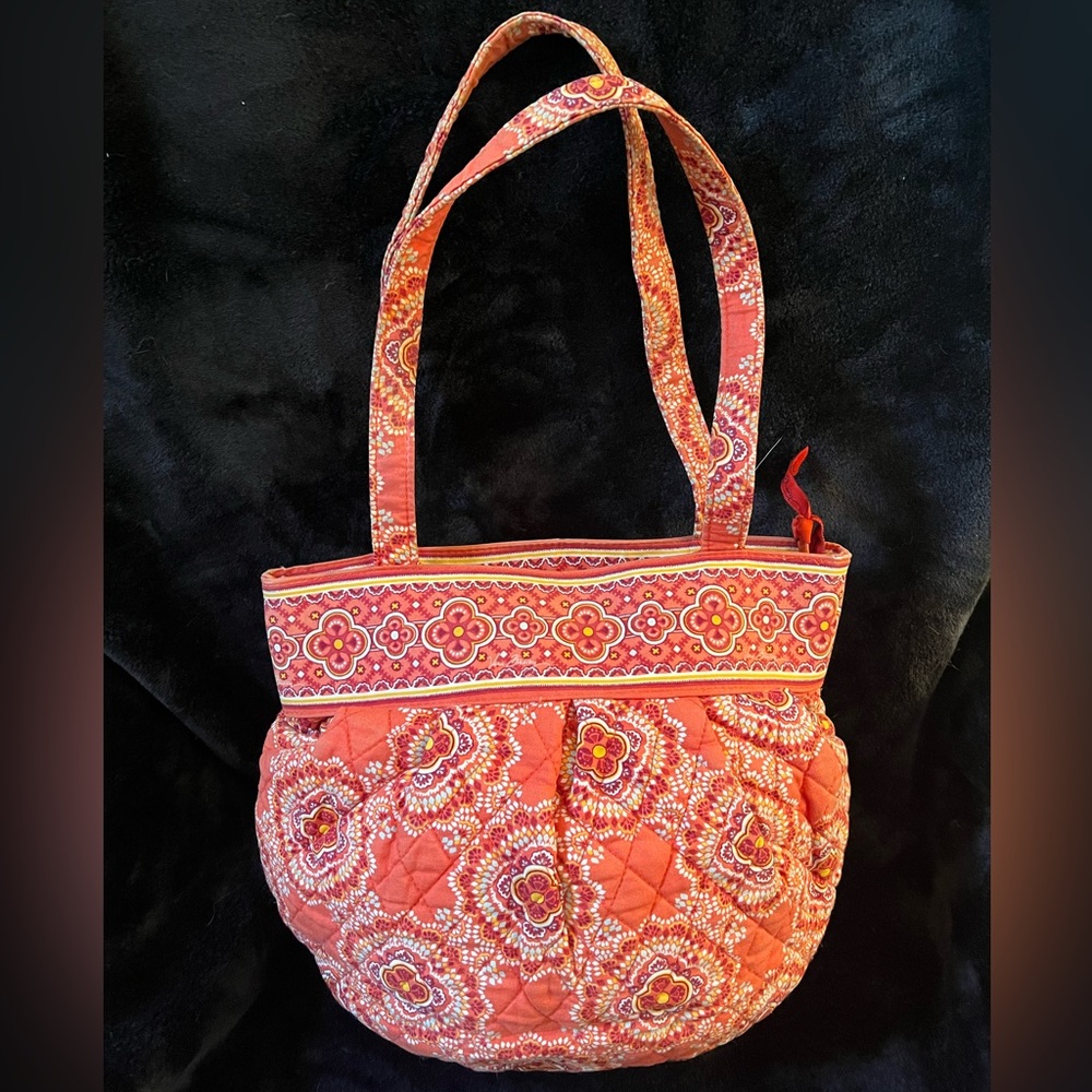 Vera Bradley zippered small tote in Paprika